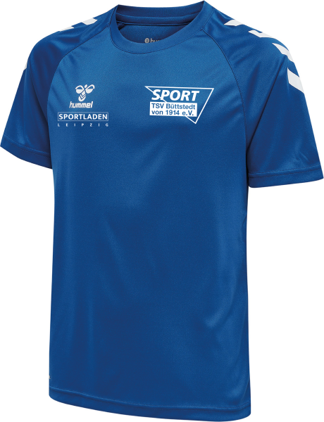 Kinder Trainingsshirt TSV Büttstedt - Hummel Core XK Poly Shirt - True Blue